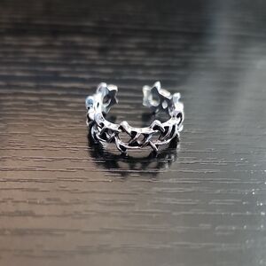 Silver Star Design Ring